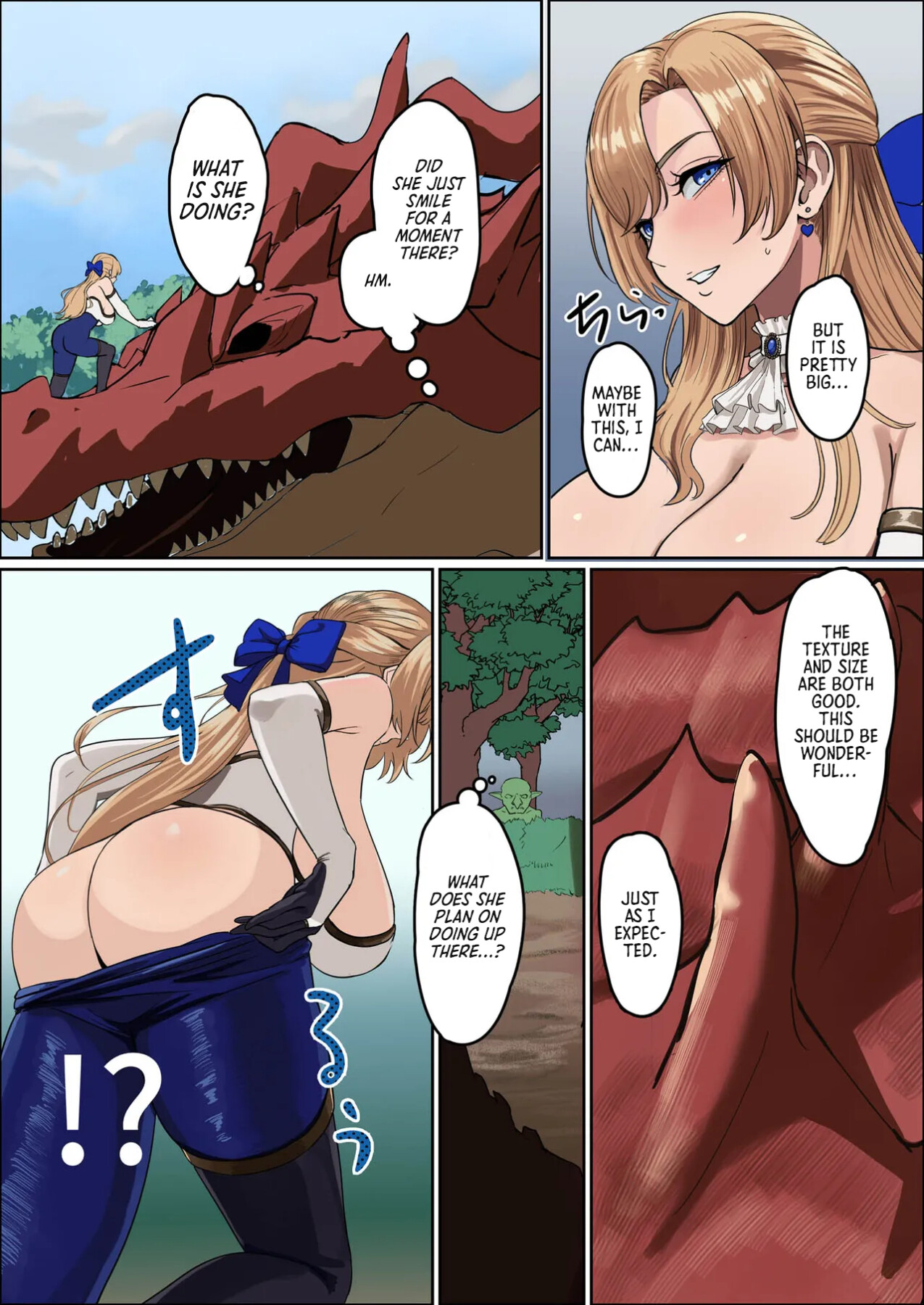 Hentai Manga Comic-Huge Breasted Female Knight: Teaming up with a weakling monster!? What kind of joke is this?-Read-15